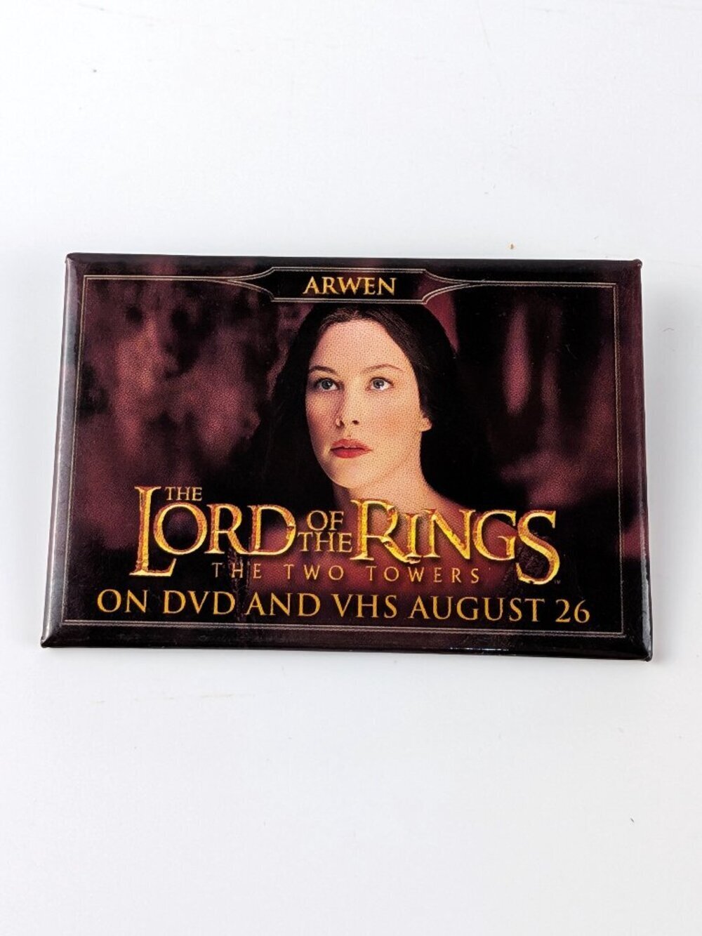 Lord of the Rings Two Towers DVD Release Arwen Promo Pin